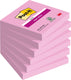 Post-it memoblok 654 super sticky 76x76mm roze 90 vel