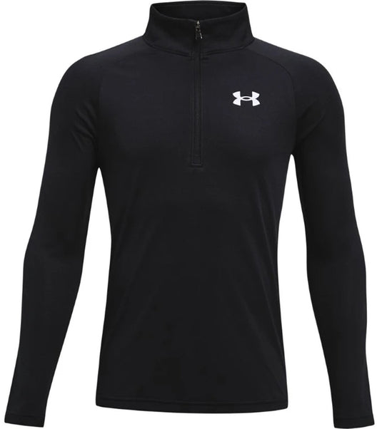 Under armour ua tech 2.0 1 - 2 zip unisex sporttrui - zwart - wit