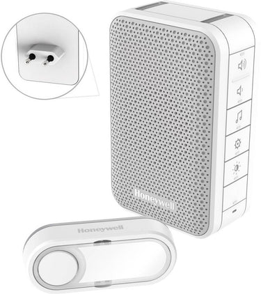 Honeywell - bel draadloos plug 150m 6mel 84db wit - wit