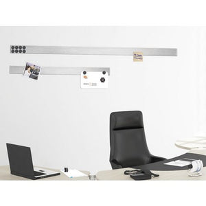 Magnetische balk master of boards aluminium grijs