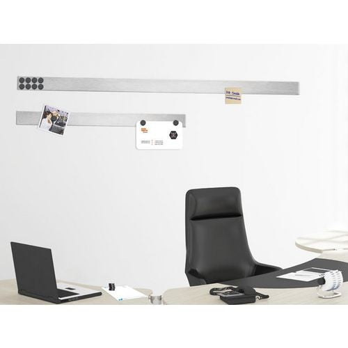 Magnetische balk master of boards aluminium grijs