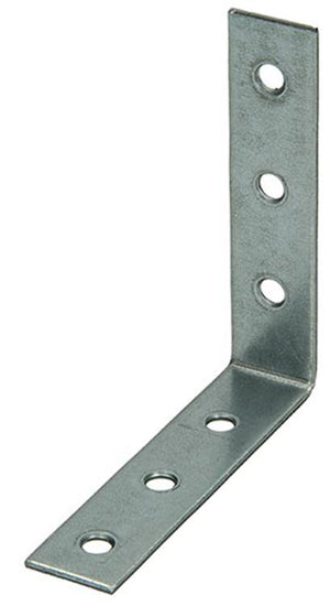 1013760 - 20 geplooide winkelhaken verzinkt 85x85x20mm | 10 stuks