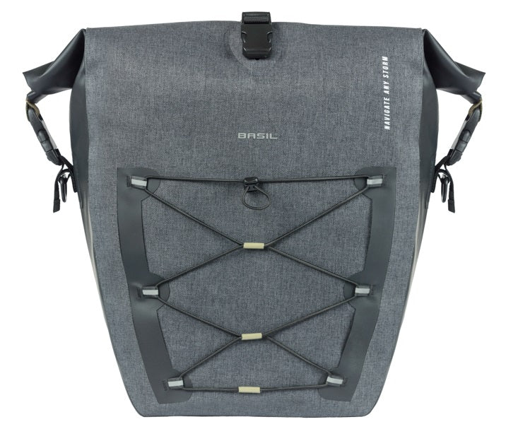 Load image into Gallery viewer, Basil enkele tas navigator storm l mik 25-31l 15 x 27 x 41 cm - zwart
