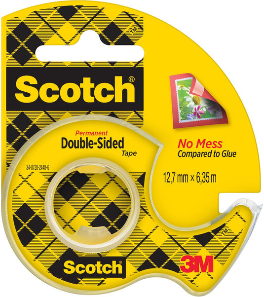 Plakband scotch dubbelzijdig transparant