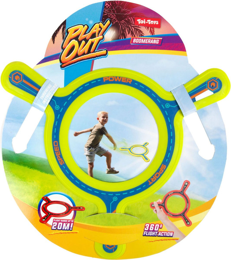 Load image into Gallery viewer, Merkloos sans marque toi toys ronde boemerang 'sports' (1 stuk) assorti
