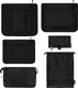 Abbey camp packing cubes - set van 6 - zwart - • paris-006 •