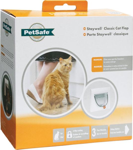 Petsafe 917 classic - incl. tunnel - wit - kattenluik - ø 22.4 cm
