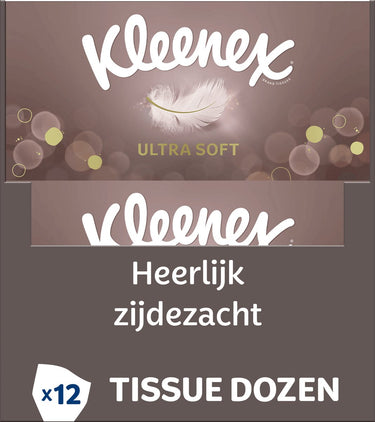Kleenex tissues - ultra soft - voordeelbox - 12 x 64 stuks = 768 zakdoekjes