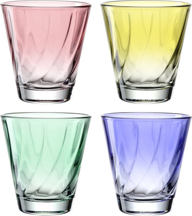 Leonardo twist drinkglas 215ml assorti - set 4