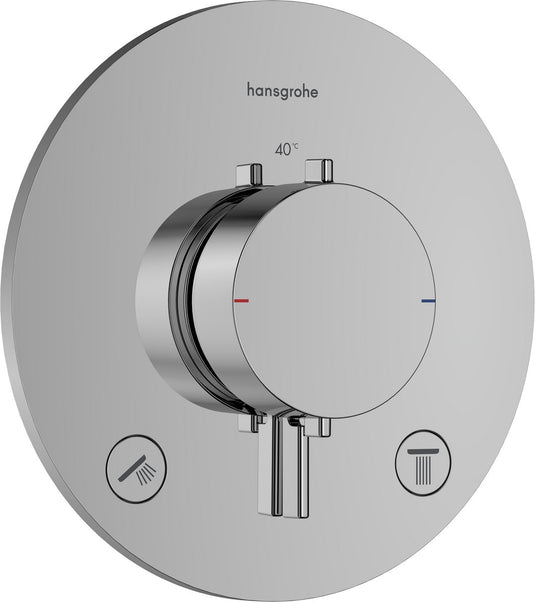 Hansgrohe ecostat comfort s - inbouwthermostaat - ecostat thermostaat - voor 2 functies - chroom