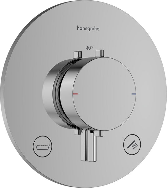 Hansgrohe ecostat comfort s - inbouwthermostaat - 2 functies - douche thermostaat - zekerheidscombinatie en1717 - chroom