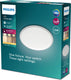 Philips led philips cavanal plafondlamp - wit - rond - klein - warmwit licht - 12 w