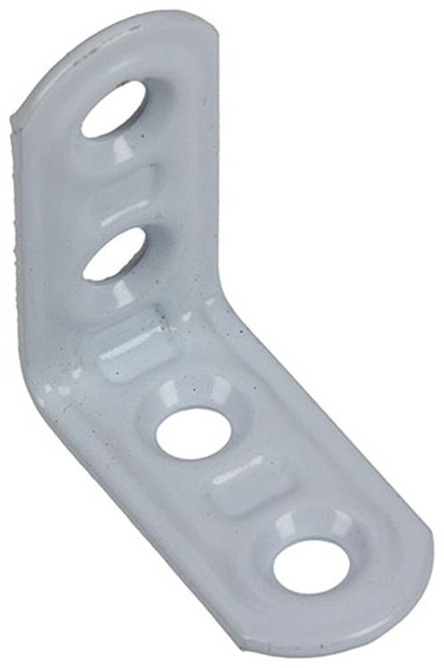 Mack 1013793 - 4 geplooide winkelhaken wit gelakt 30x30mm | 10 stuks