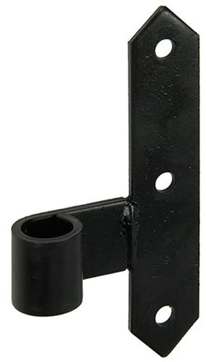 1013721 - gedec. scharnier rechts zwart 150 mm | 10 stuks