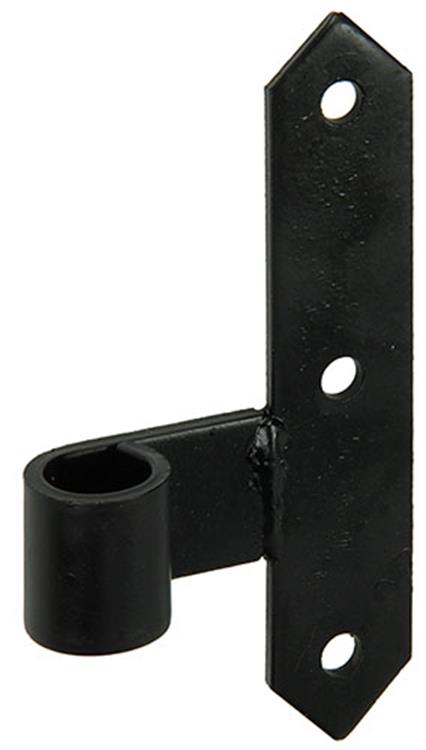 1013721 - gedec. scharnier rechts zwart 150 mm | 10 stuks