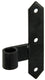 1013721 - gedec. scharnier rechts zwart 150 mm | 10 stuks