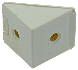 Mack 1013641 - 4 hoekverbinders smal wit | 5 stuks