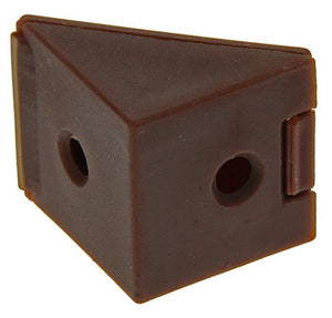 Mack 1013645 - 4 hoekverbinders smal bruin | 5 stuks