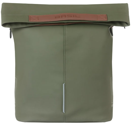 Basil tas city shopper groen | mik hooks | 16l