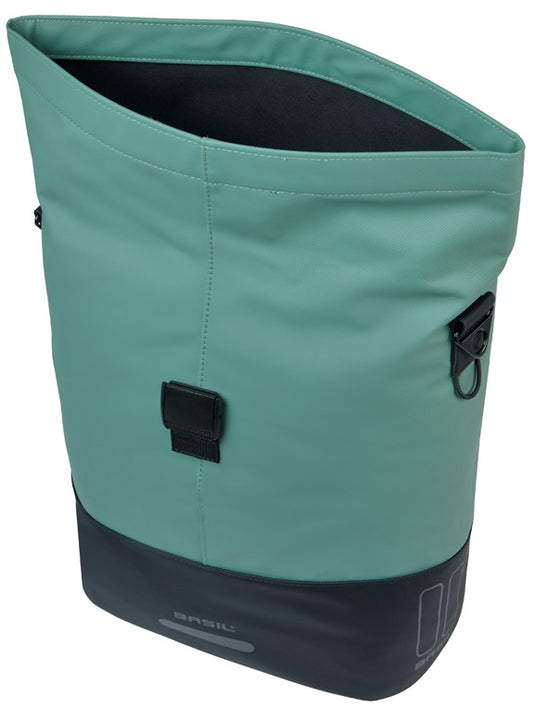 Basil cove shopper mik 14-16l 14 x 29 x 36 cm - groen zwart