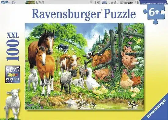Load image into Gallery viewer, Ravensburger puzzel dierenbijeenkomst - legpuzzel - 100 stukjes
