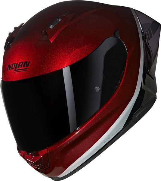 Nolan n60-6 sport verniciatura speciale 349 visceraal rood zwart grijs glossy integraalhelm - maat s - helm