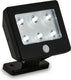 Briloner kollig - led wandlamp oplaadbaar - op batterijen - met sensor - buitenverlichting met bewegingssensor - 12 cm - ip54 - 6.500k - zwart