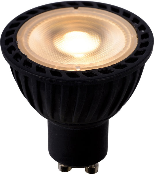 Lucide mr16 - led lamp - ø 5 cm - led dim to warm - gu10 - 1x5w 2200k 3000k - zwart