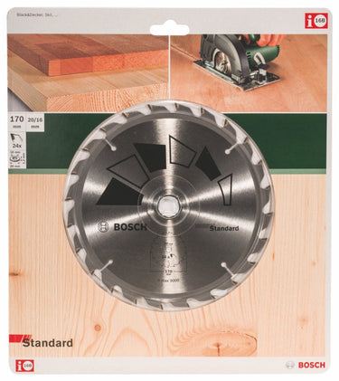 Bosch cirkelzaagblad standard - 170 x 20 x 2,2 mm - 24 tanden