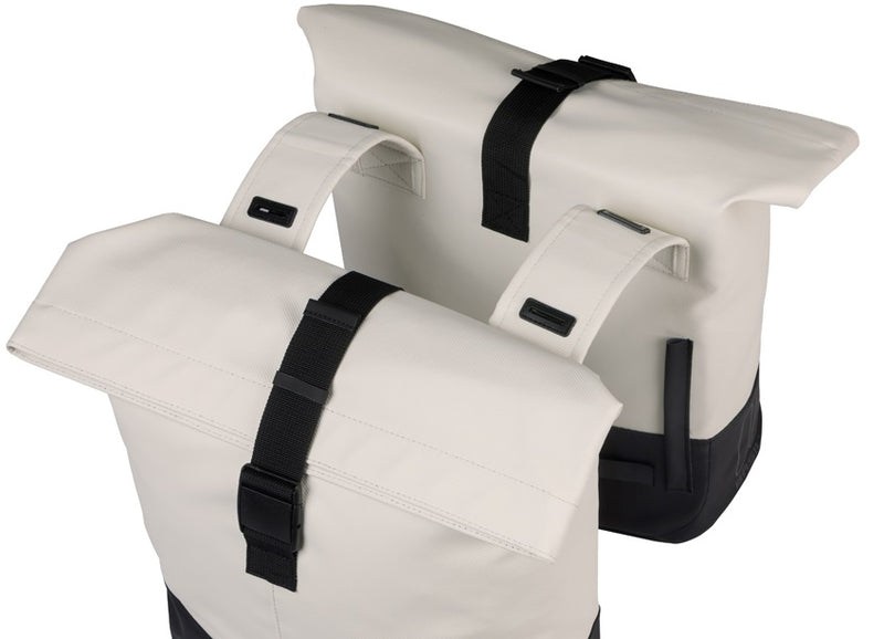 Load image into Gallery viewer, Basil tas cove dubbel wit zwart | 32l
