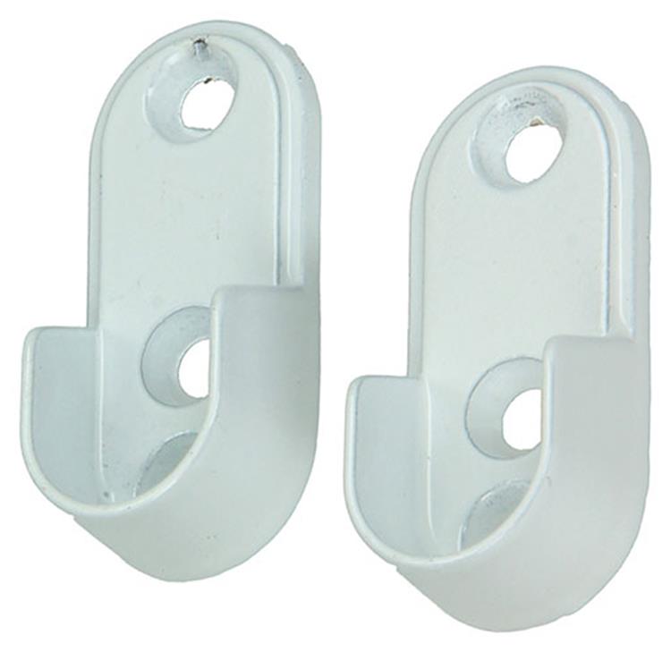 Load image into Gallery viewer, Mack 1014453 - 2 houders voor kastbaar wit | 5 stuks
