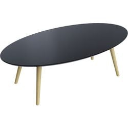 Receptietafel meet powered by paperflow scandi gelakt mdf zwart