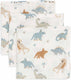 Jollein - hydrofiel monddoekje 31x31cm - baby hydrofiele doeken - 3 stuks - roarsome