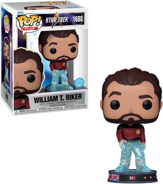 Funko pop! star trek - william t. riker (transporter) (glitter)