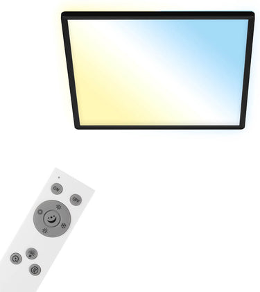 Briloner slim s - slimme led plafonniére - dimbaar plafondlamp - 22w met cct - nachtlichtfunctie - timerfunctie - geheugenfunctie - achtergrondverlichtingseffect - 42cm