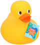 Eddy toys badeend 22 cm - rubberen badeend voor in bad - gele badeend voor kinderen - badspeeltje eend voor baby - speelgoed voor bad - badspeeltje kinderen