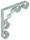 1014747 - rustieke gedraaide konzool wit115x115x13mm | 12 stuks