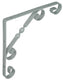 1014749 - rustieke gedraaide konzool wit200x200x13mm | 12 stuks