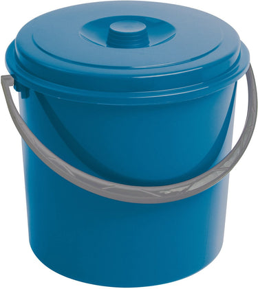 Curver - emmer met deksel 16l - comfortabele handgreep - 335 x 322 x 315 mm - blauw, 235235