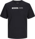 Jack jones jack jones plus jjecorp logo tee play ss o-n noos pls heren t-shirt - black play 5