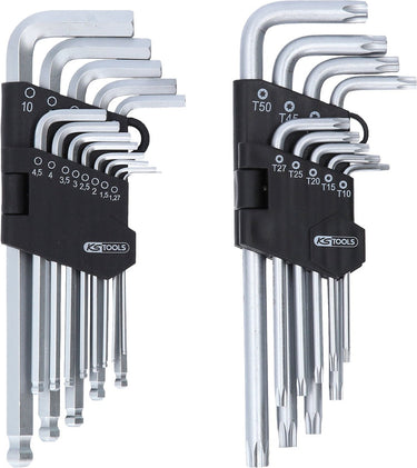 Ks tools 151.4000 tx haakse schroevendraaierset 1.27 mm, 1.5 mm, 2 mm, 2.5 mm, 3 mm, 3.5 mm, 4 mm, 4.5 mm, 5 mm, 6 mm,