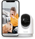 Calex beveiligingscamera voor binnen - 2k - pan tilt - wifi ip camera - slimme beveiligingscamera met nachtzicht - auto‑tracking 2‑weg audio - wit