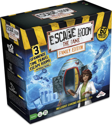 Identity games escape room the game time travel - familie editie - breinbreker - 3 spannende avonturen voor het hele gezin