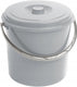 Curver - emmer met deksel 12l - comfortabele handgreep - grijs - 241750