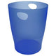 Prullenbak exacompta ecobin oceaanblauw, transparant 15 l