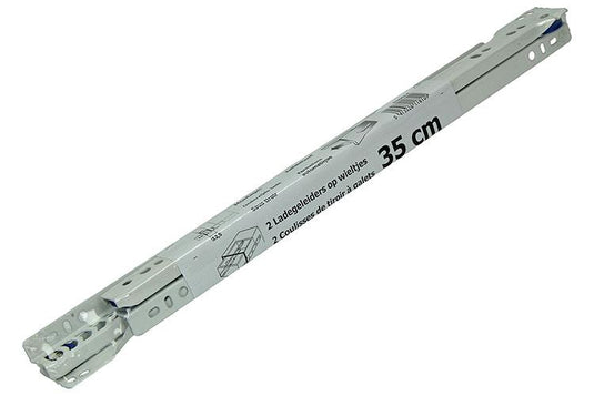 1013688 - paar rolladegeleiders wit 25kg 35cm | 5 stuks
