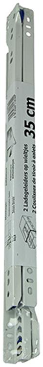 Load image into Gallery viewer, 1013688 - paar rolladegeleiders wit 25kg 35cm | 5 stuks
