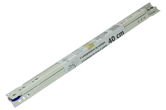 1013689 - paar rolladegeleiders wit 25kg 40cm | 5 stuks
