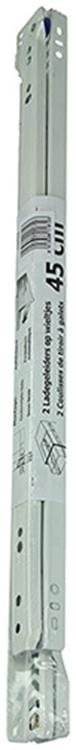 Load image into Gallery viewer, 1013690 - paar rolladegeleiders wit 25kg 45cm | 5 stuks
