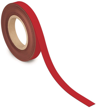 Maul magneetband - rood - metaal - beschrijfbaar - 1 stuk - 10 m x 20 mm x 1 mm